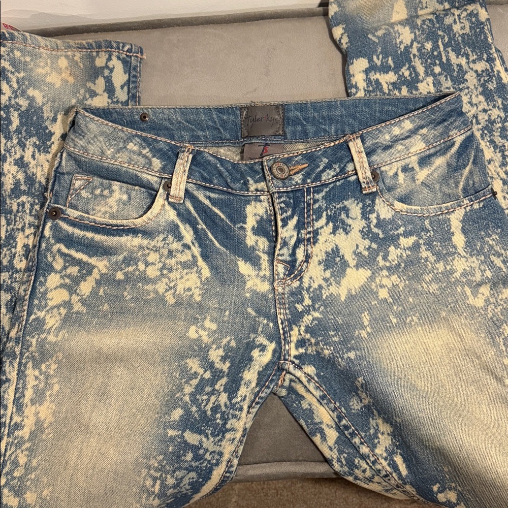 Acid Wash Y2K Jeans Low-rise